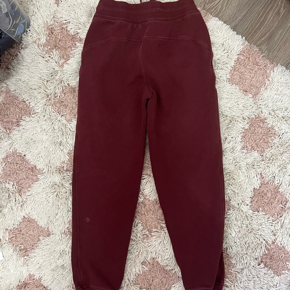 lululemon athletica scuba High Rise Track Joggers - Red Merlot ♥️ - Picture 9 of 11